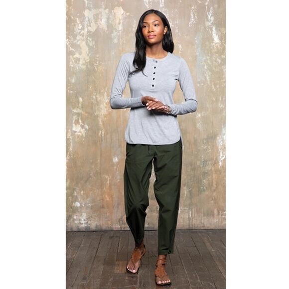 NWT Paskho XXL Sanctuary Cropped Pleated Stretch-Tech Pants Dark Green - Picture 2 of 6